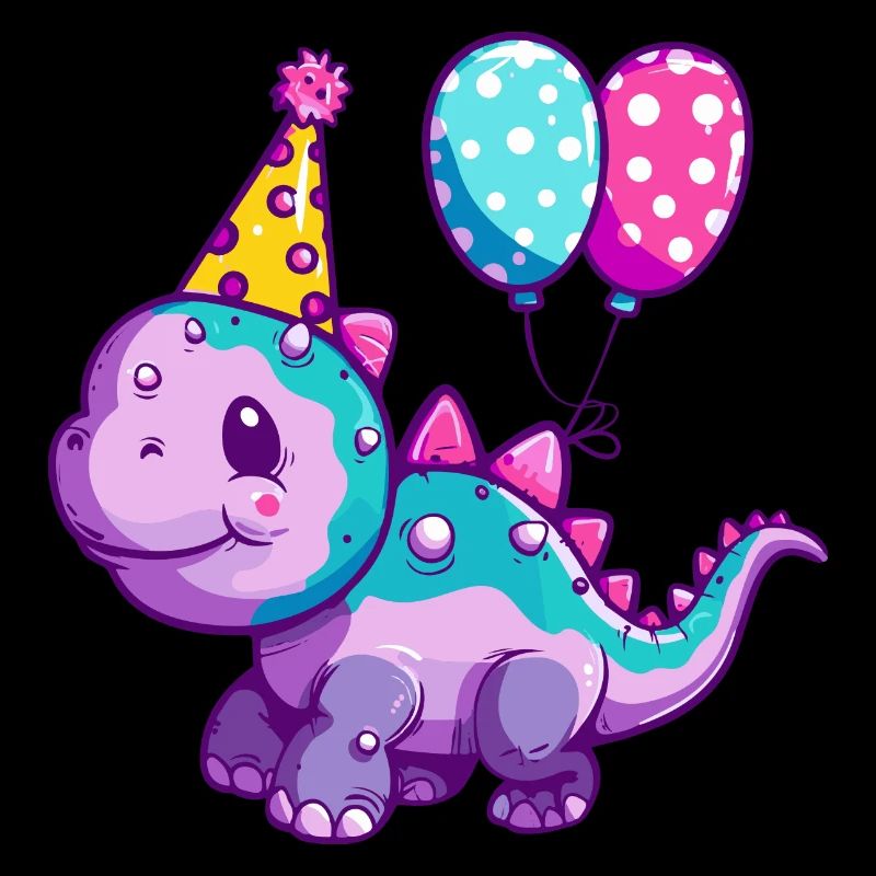 Dinosaur stegosaurus birthday comic