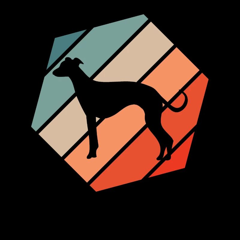 Whippet Retro Hund
