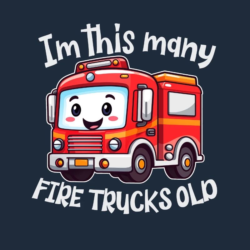 Süsses Feuerwehrauto - Im this many Firetrucks old