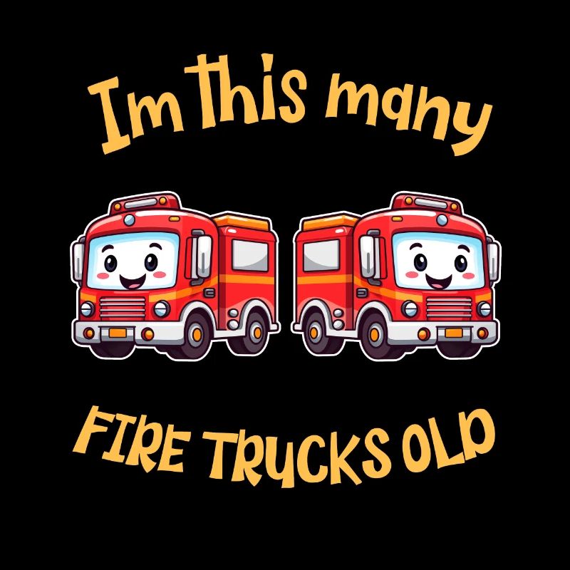 Süsses Feuerwehrauto - Im this many Firetrucks old