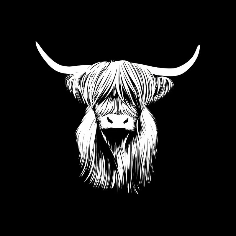 Highland Cattle Majestic View Nature