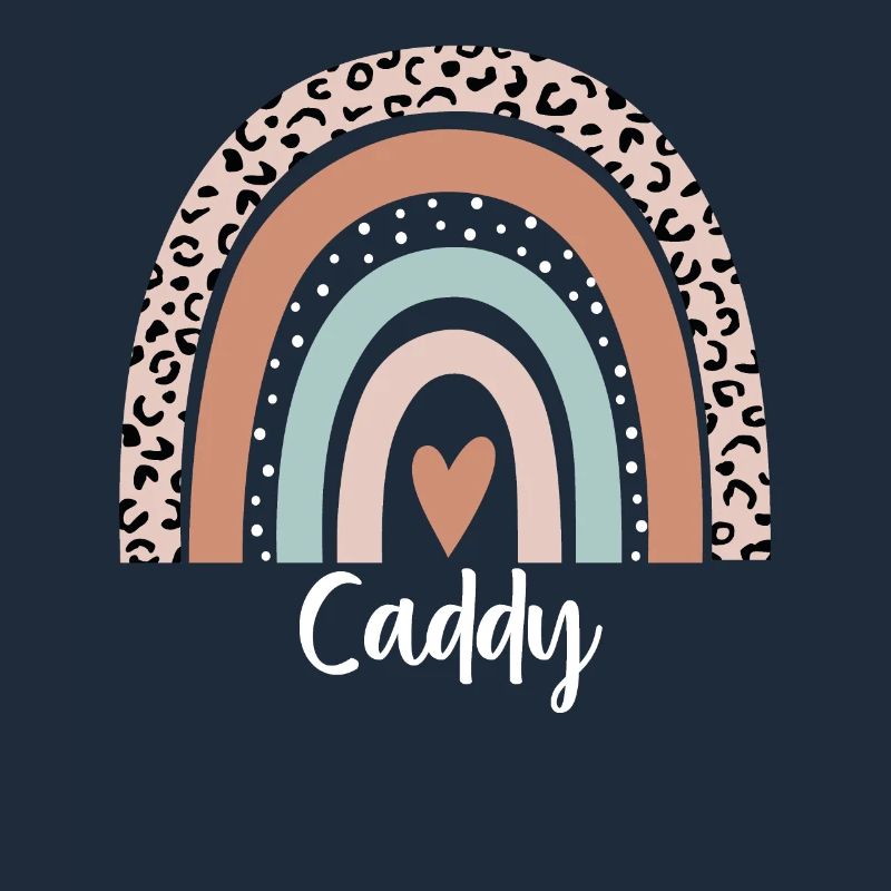 Caddy Rainbow Leopard Funny Caddy Appreciation