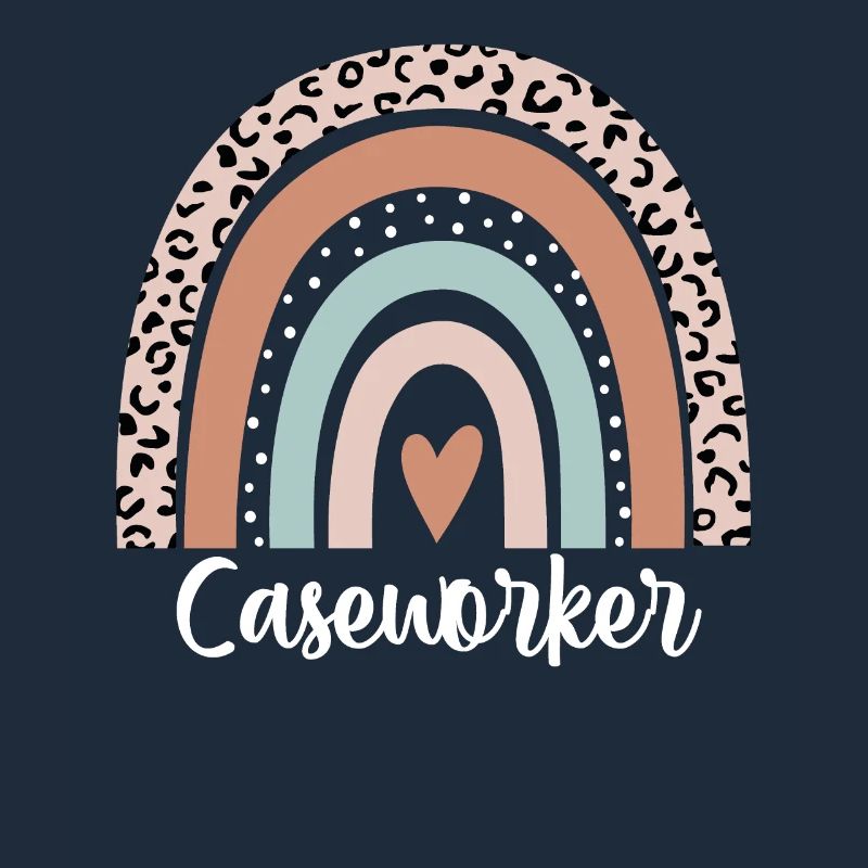 Caseworker Rainbow Leopard Funny Caseworker