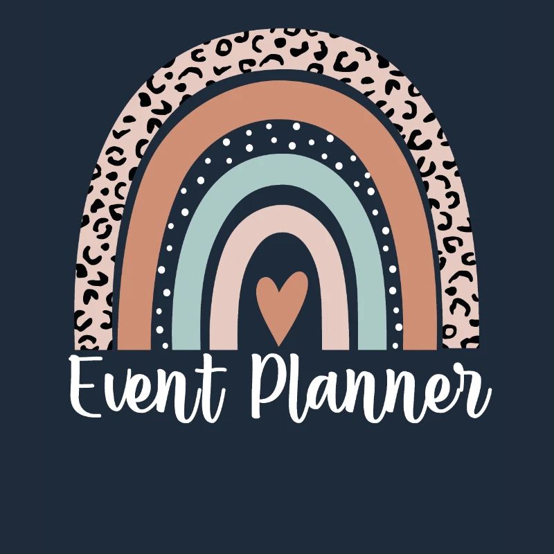 Event Planner Rainbow Leopard Funny Event Planner