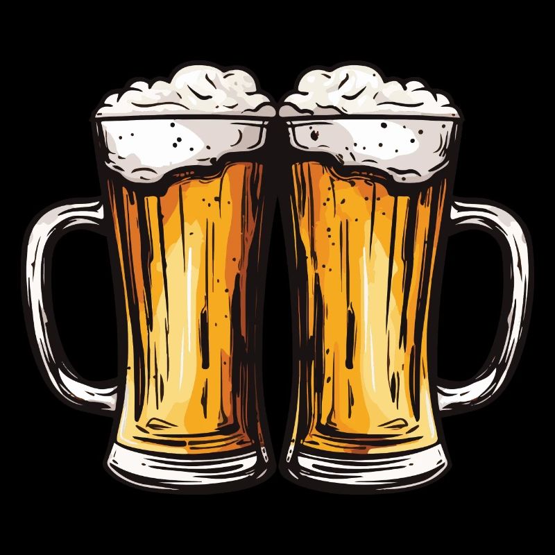 Bier Glas Anstossen Party
