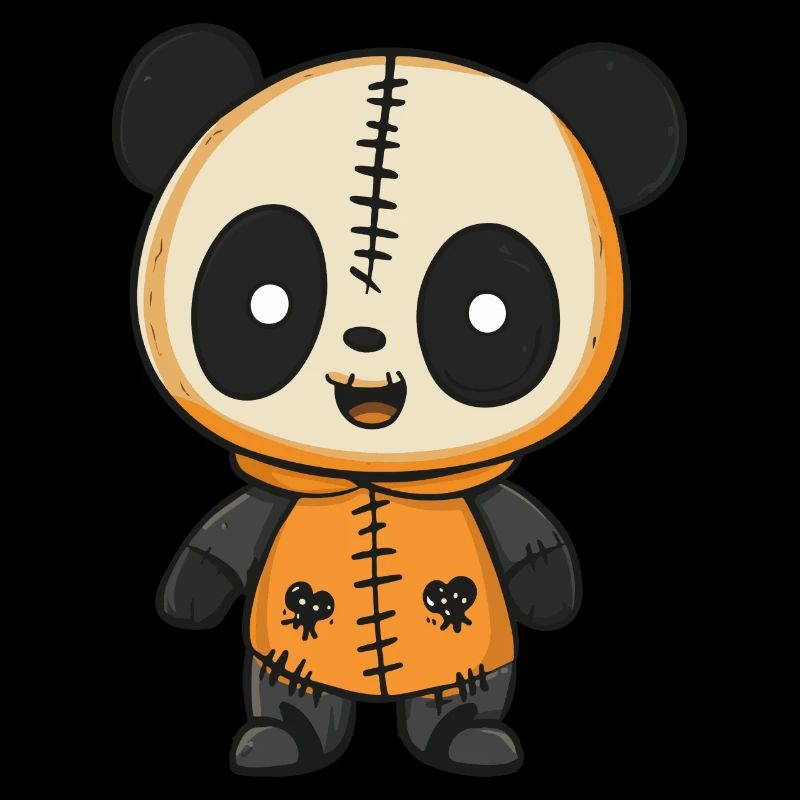 Panda Halloween Zombie