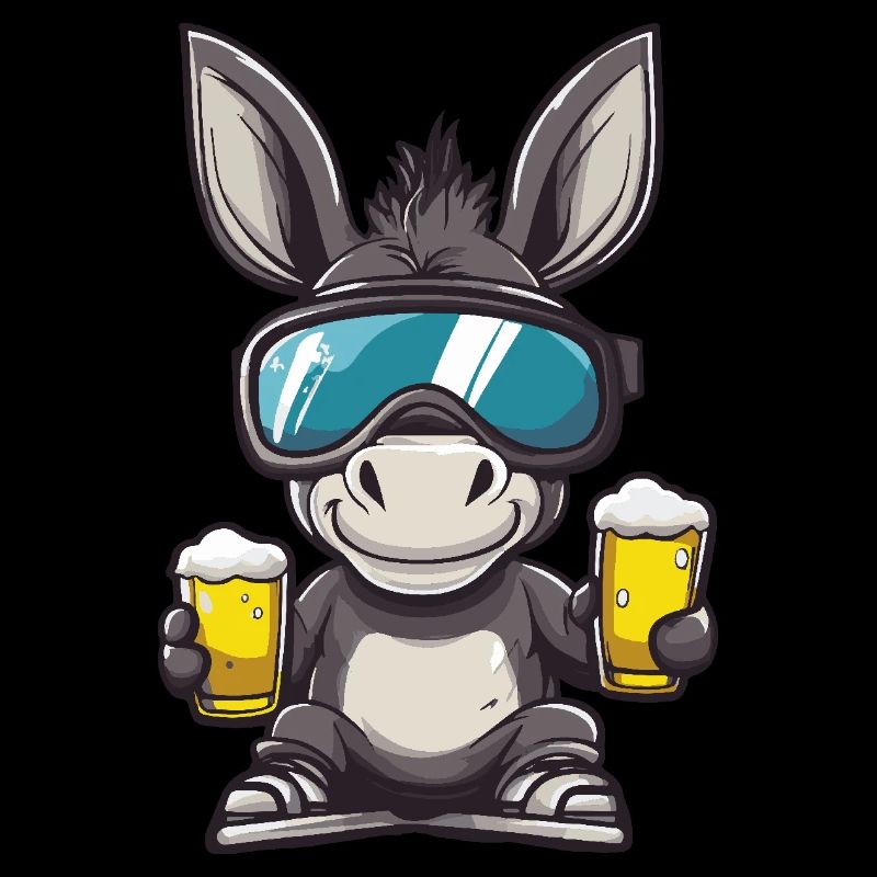 Donkey après-ski beer