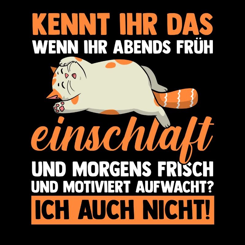 Faulenzer Langschläfer Motivation Katze