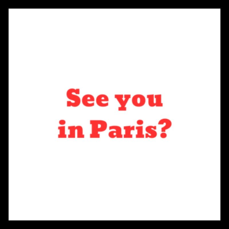 Rendez-vous à Paris ?