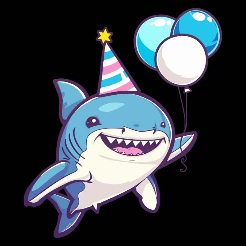 Bande dessinée d’anniversaire de requin