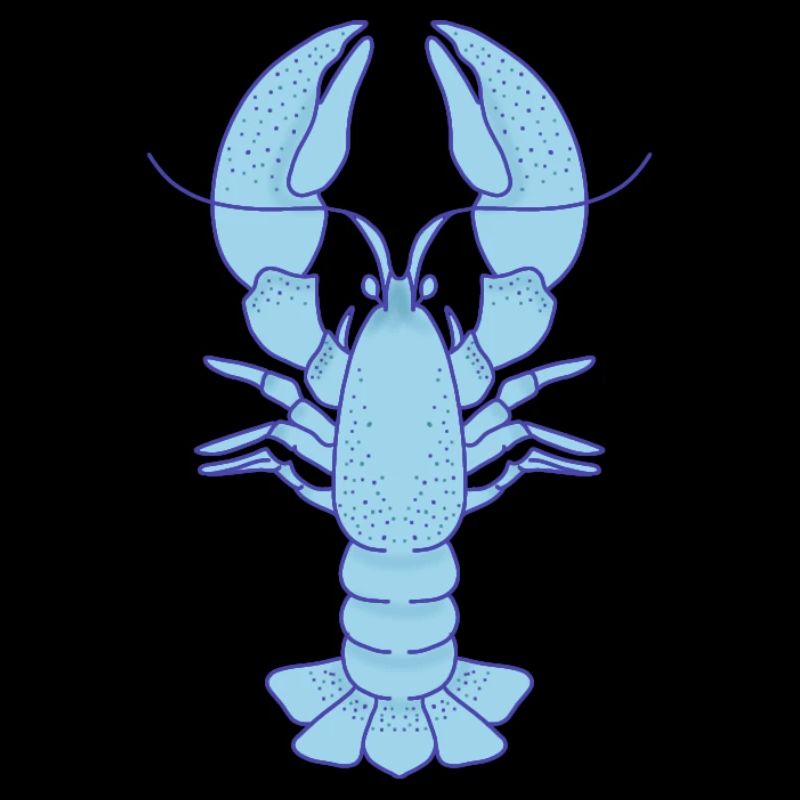 Blue Lobster Pop Art