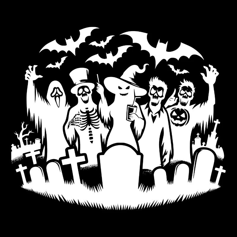 Cemetery Magic Kids Halloween Tombstone Party