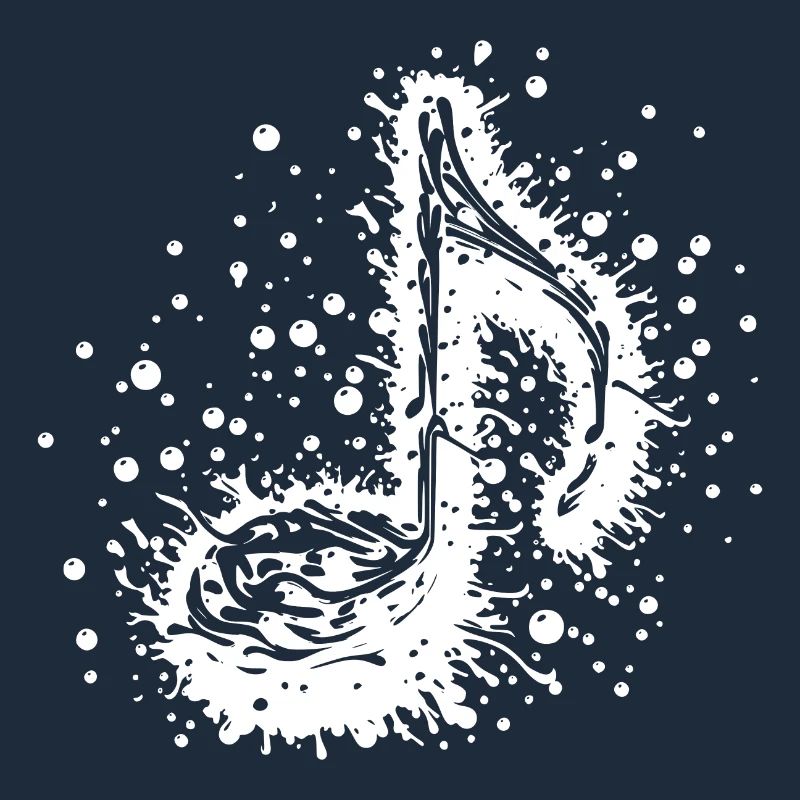 Musik Noten Tattoo Splash