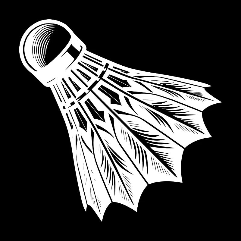 Style de tatouage de volant de badminton rapide