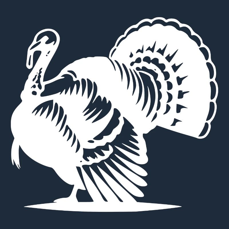 Classic turkey style with large plumage