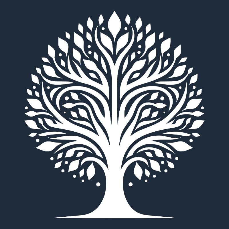 Spiritueller Lebensbaum mit harmonischer Struktur