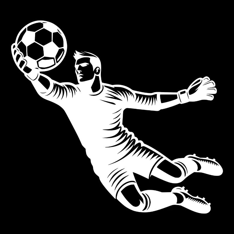 Torwart pariert spektakulären Schuss im Fußball
