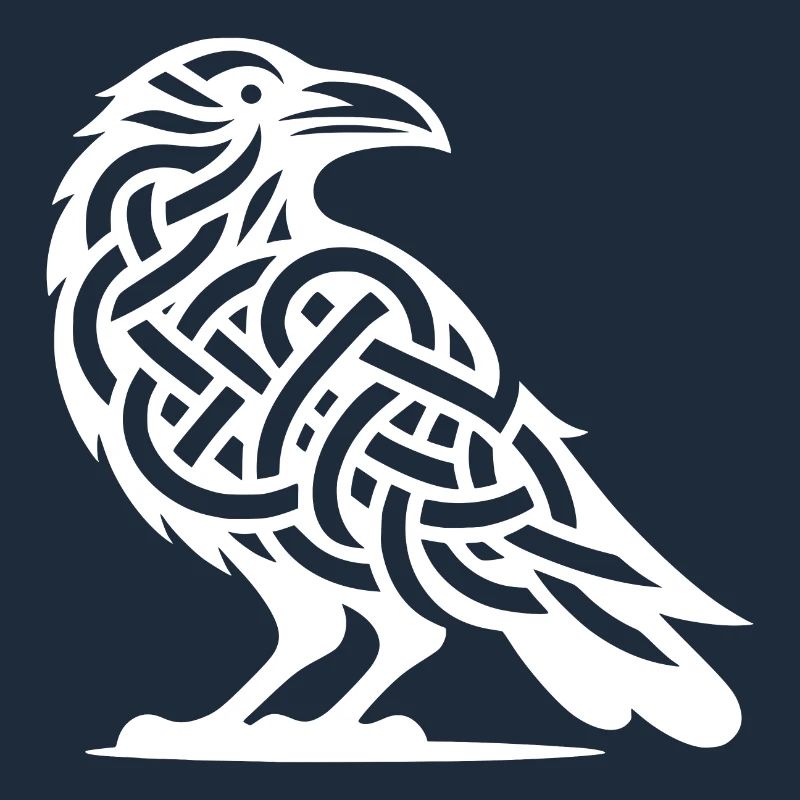 Wild Crows Bird Celtic Tattoo Knot Style