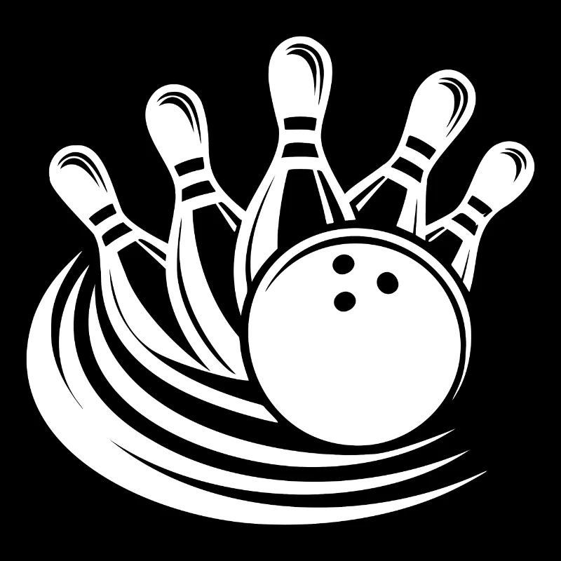 Bowling Präzisionssport Bowlingkugel räumt Pins
