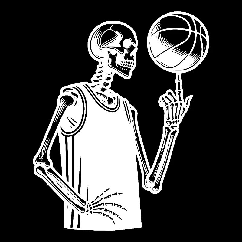 Halloween Skeleton Costume Basketball Style