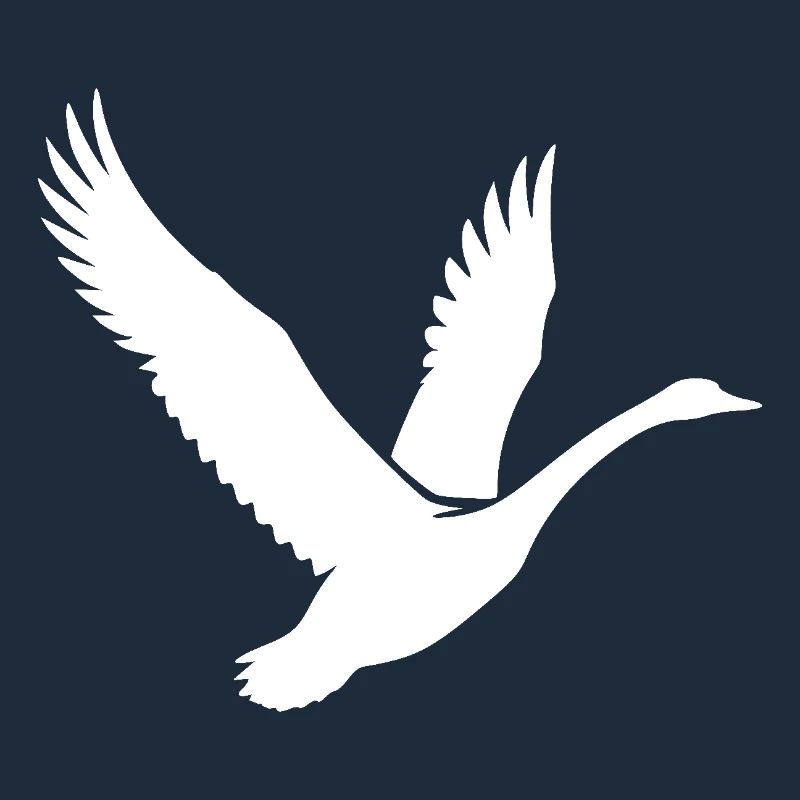 Elegant Flying Swan
