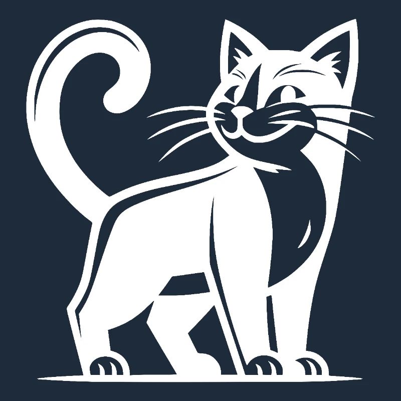 Schlaue Katze mit Klugscheißer Blick