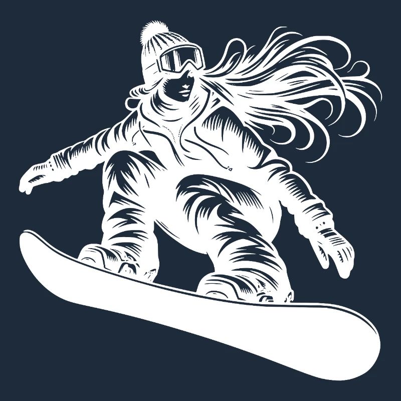 Snowboarderin Cooles Snowboard Design