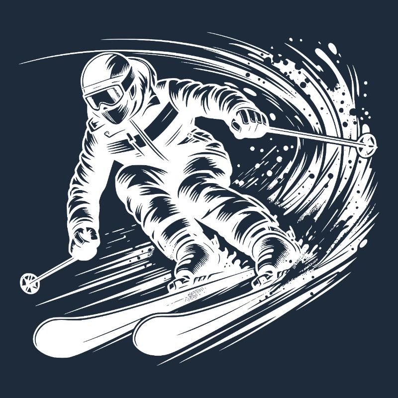 Compétition de ski Rivalité et sportif