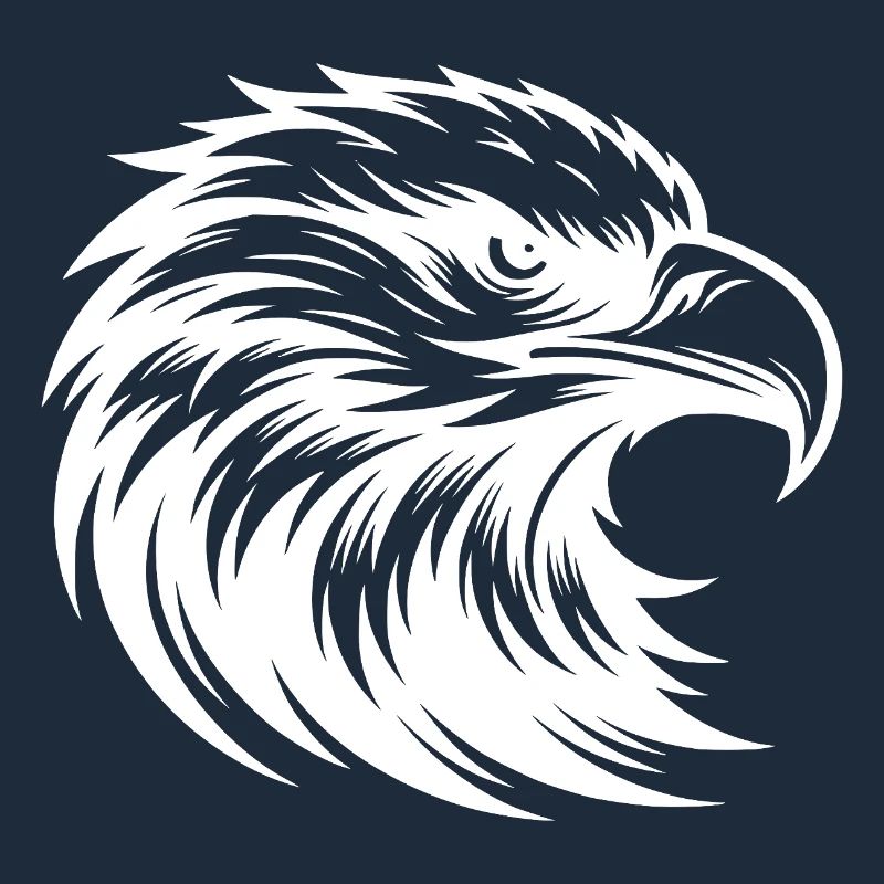 Oiseau de proie élégant comme un graphique animalier puissant