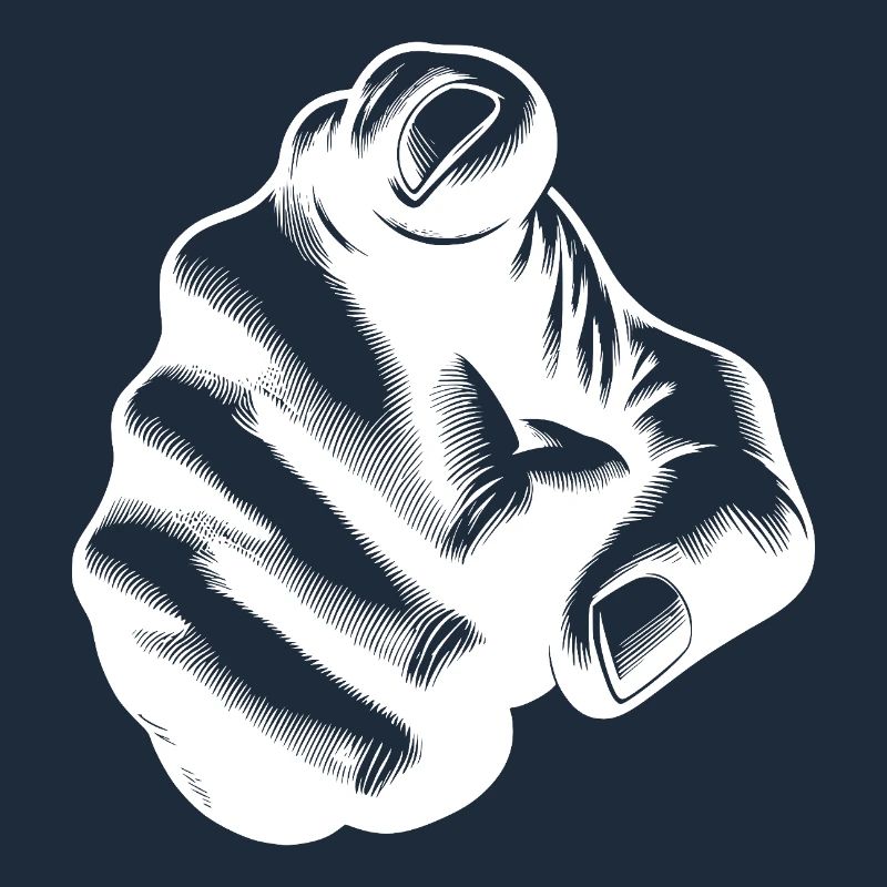 Motivational Design Index Finger Hand Gesture