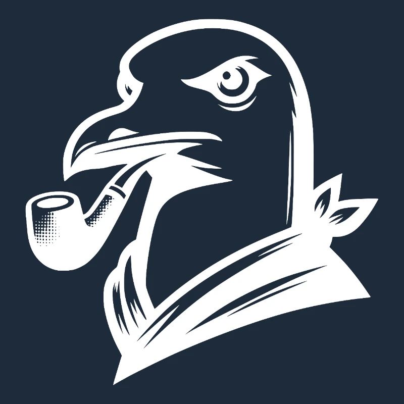 Mouette avec sifflet dans le style de dessin animé