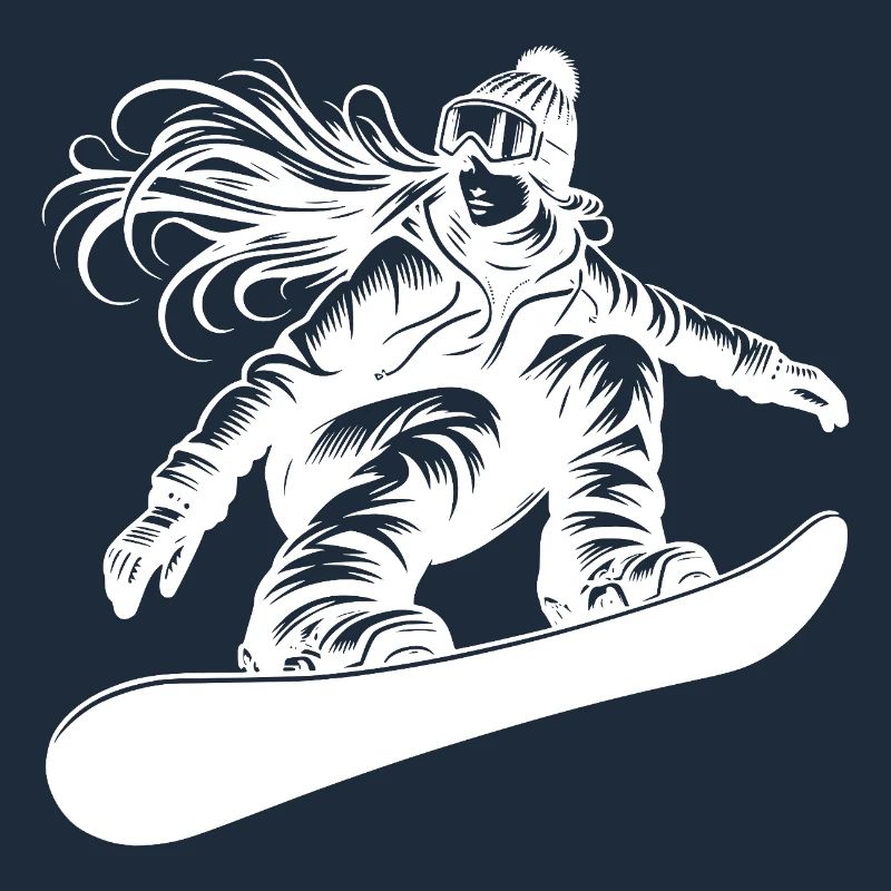 Snowboarder with snow goggles