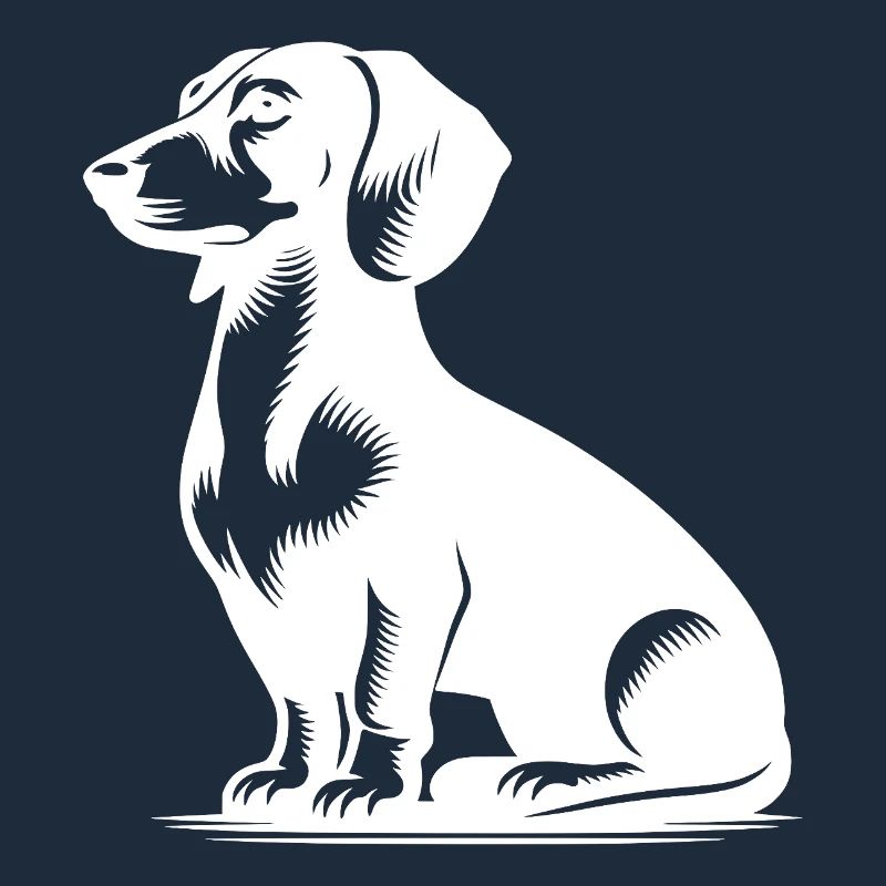 Cute Dachshund Stylish Little Hunting Dog
