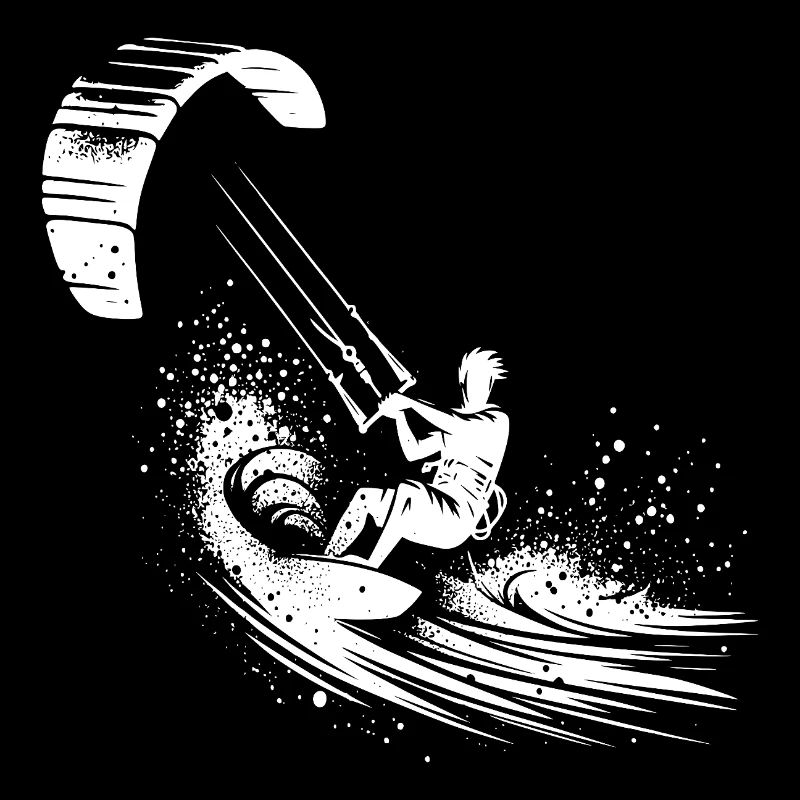 Kite Surf Adventure Équipement Surfer dans le ciel