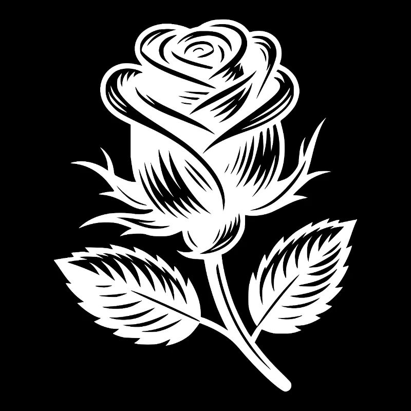 Schlichte Rose Stilvolles Rosenmotiv
