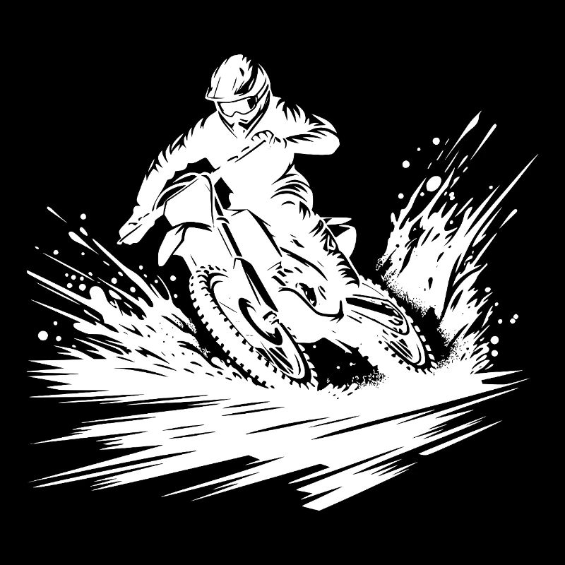 Extreme sport motorcycle in spectacular drift