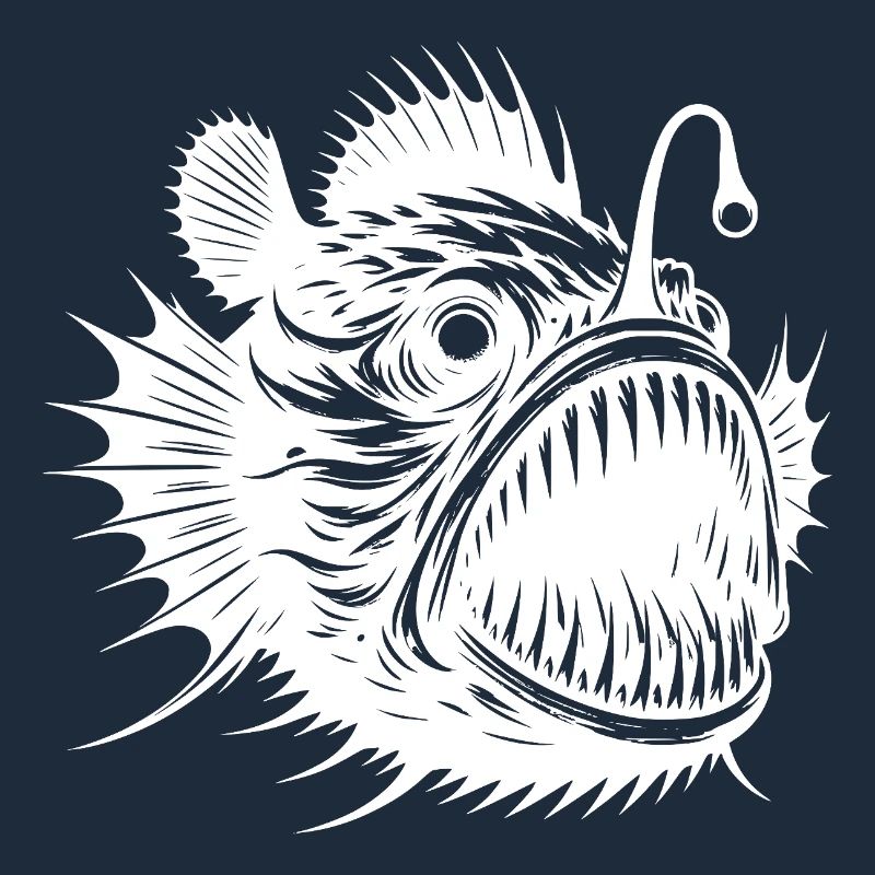 Mystic frogfish, scary deep sea hunter