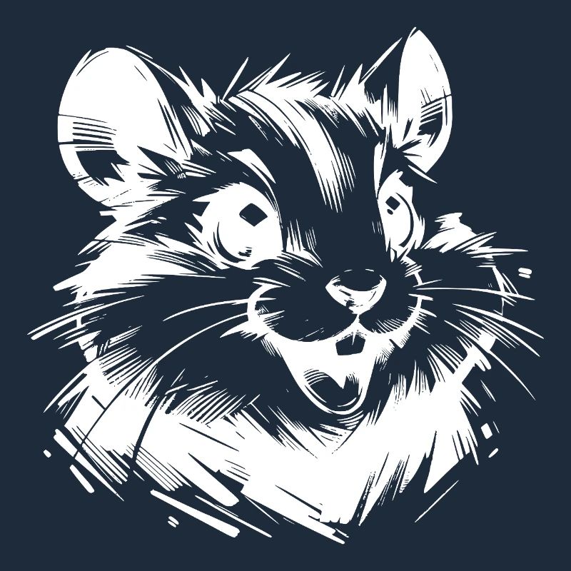 Sympathetic hamster with lively eyes
