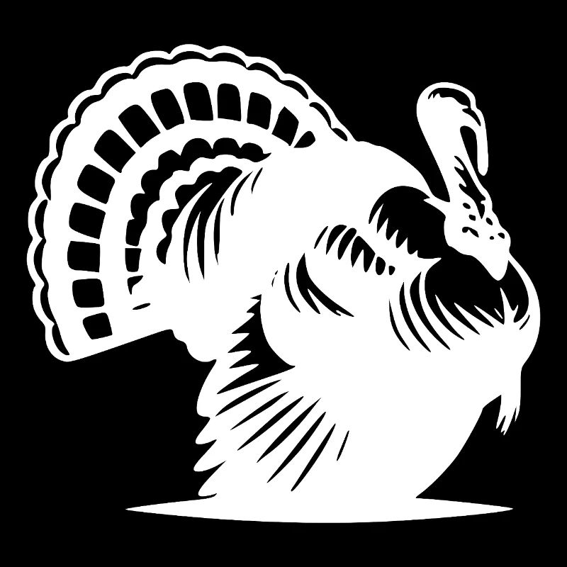 Énorme dinde grasse avec des plumes plumes