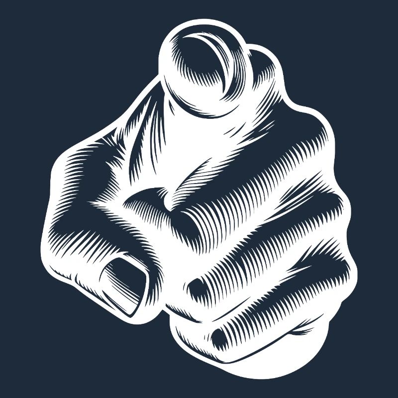 Hand mit Zeigefinger Fingerzeig Handgeste