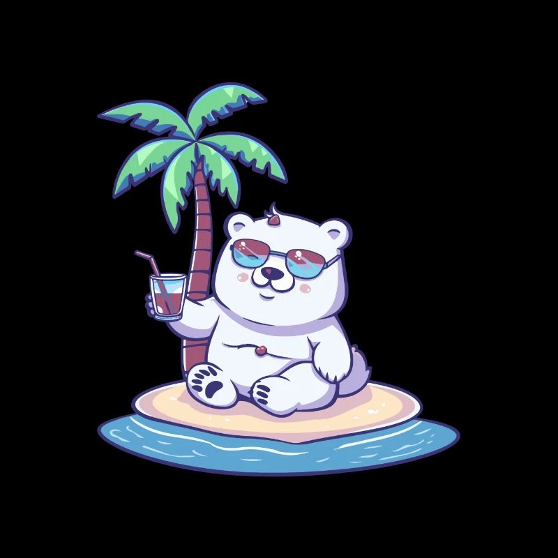 Eisbär Sommer Urlaub
