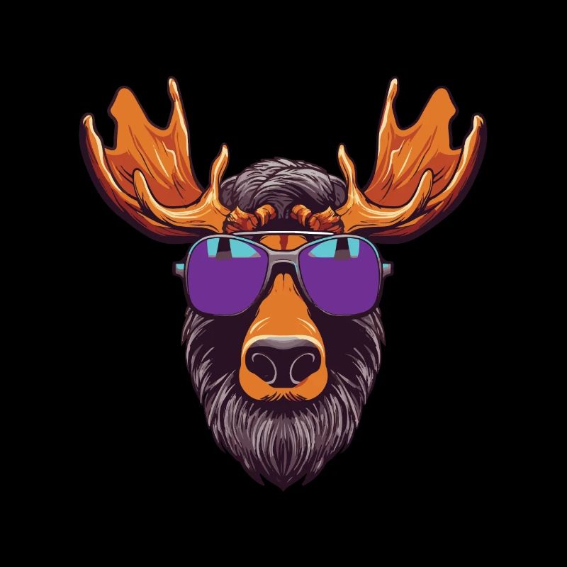 Elch Kopf Cool