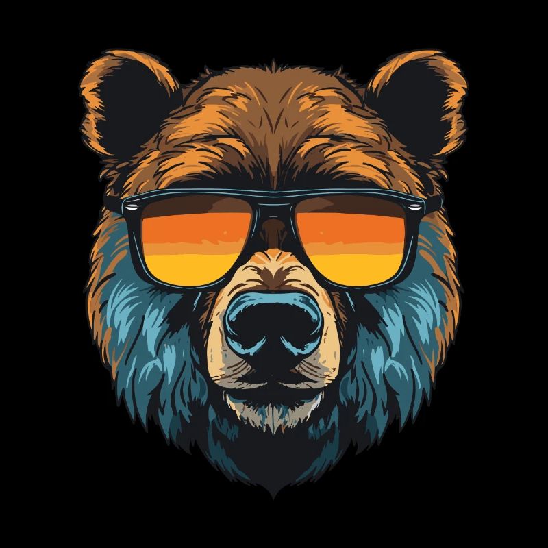 Bär Kopf Cool