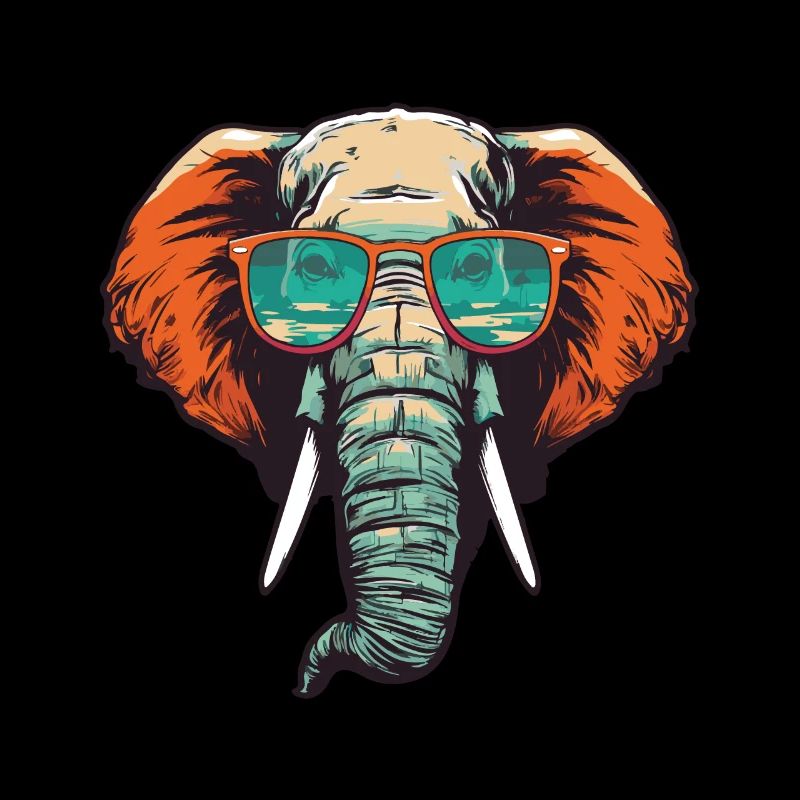 Elefant Kopf Cool