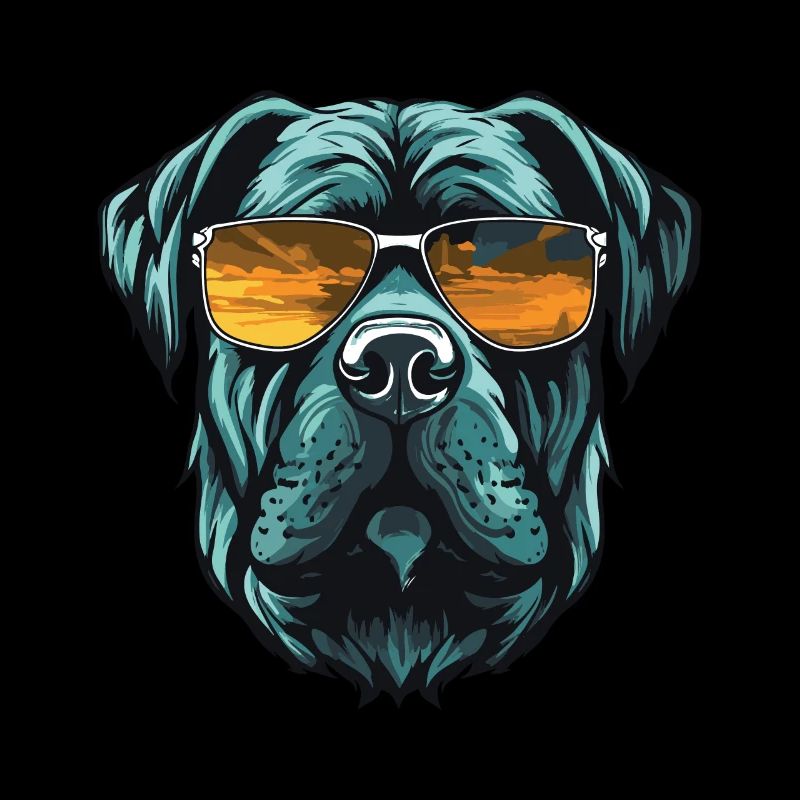 Mastiff Hund Kopf Cool