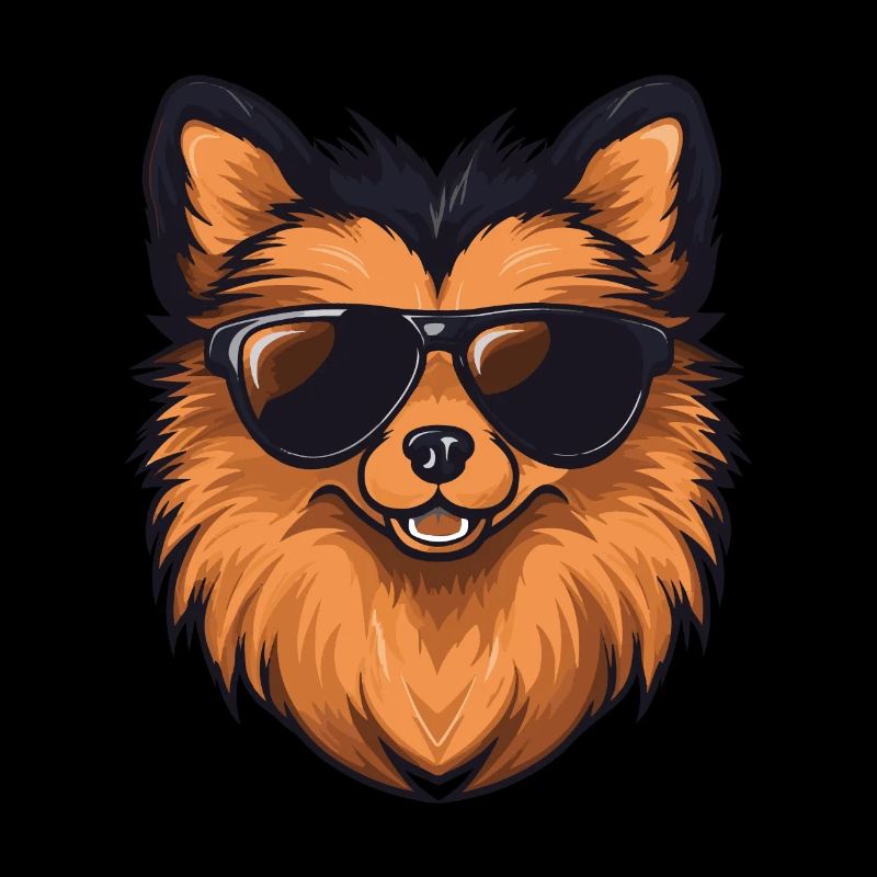 Zwergspitz Hund Pomeranian Cool