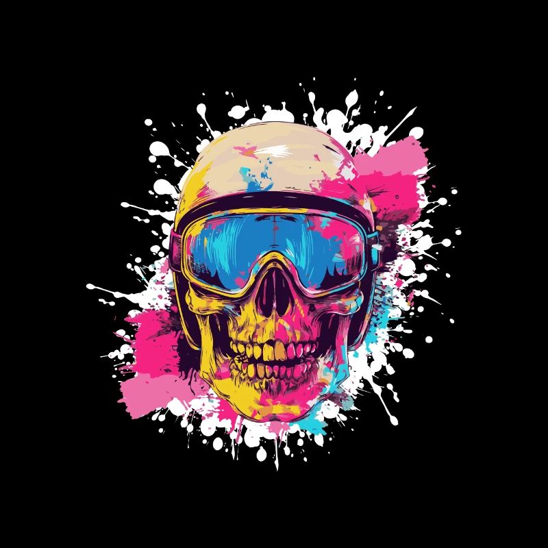 Ski Skeleton Lunettes de ski Skull