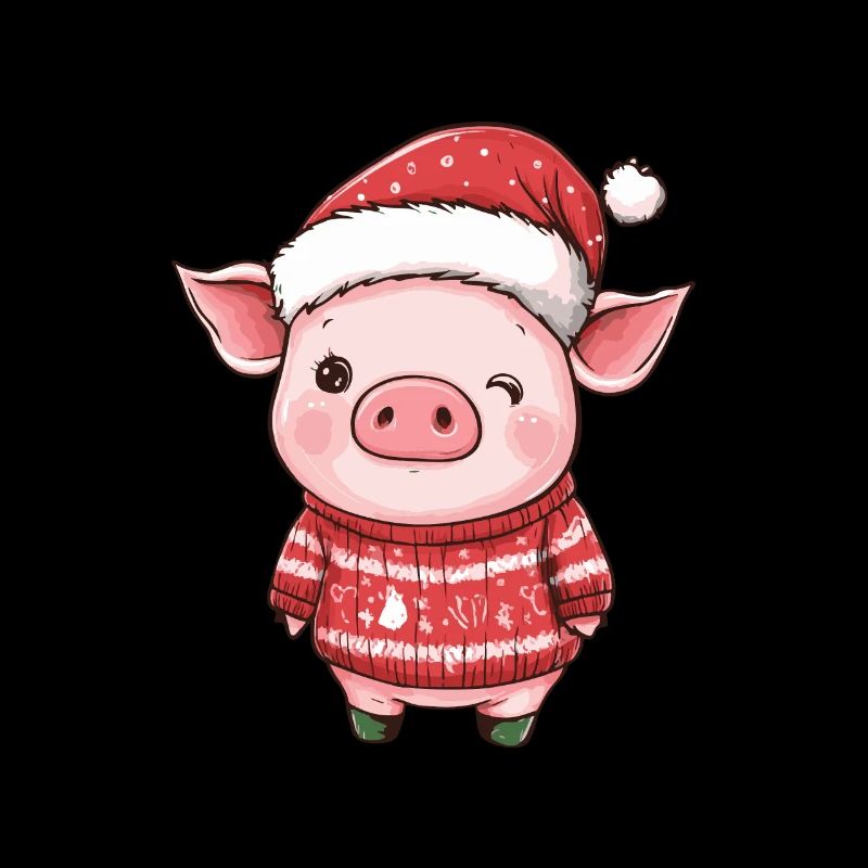 Schwein Weihnachten Comic