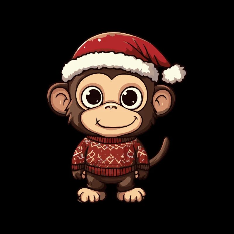 Affe Weihnachten Comic