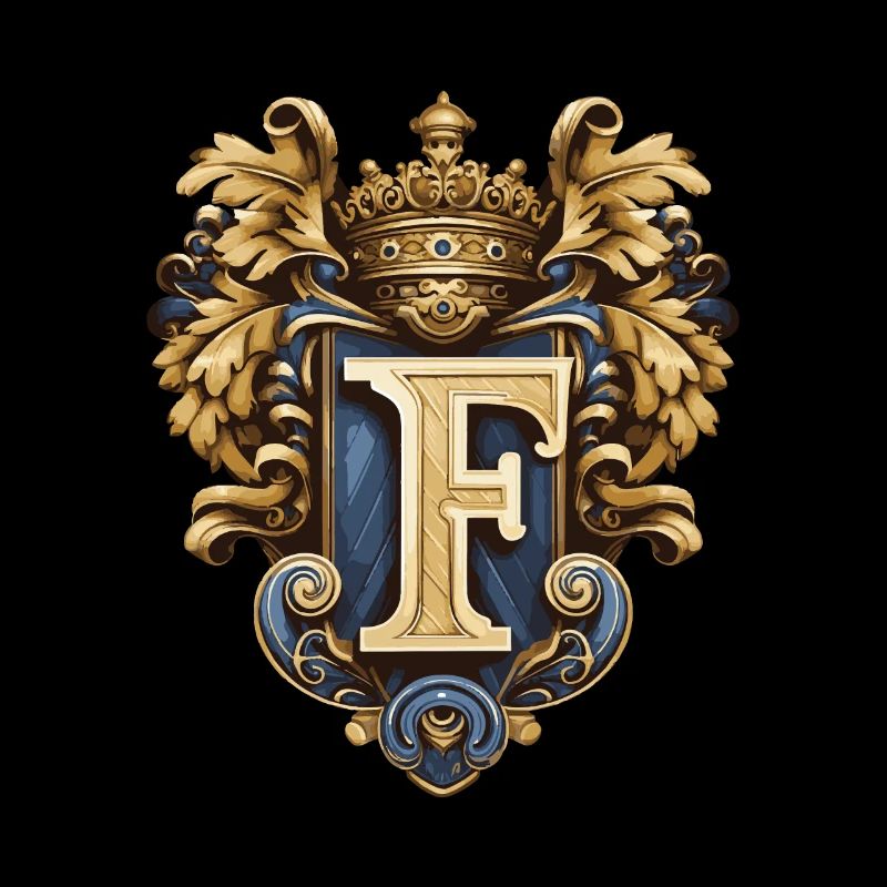 F Buchstabe Logo Krone